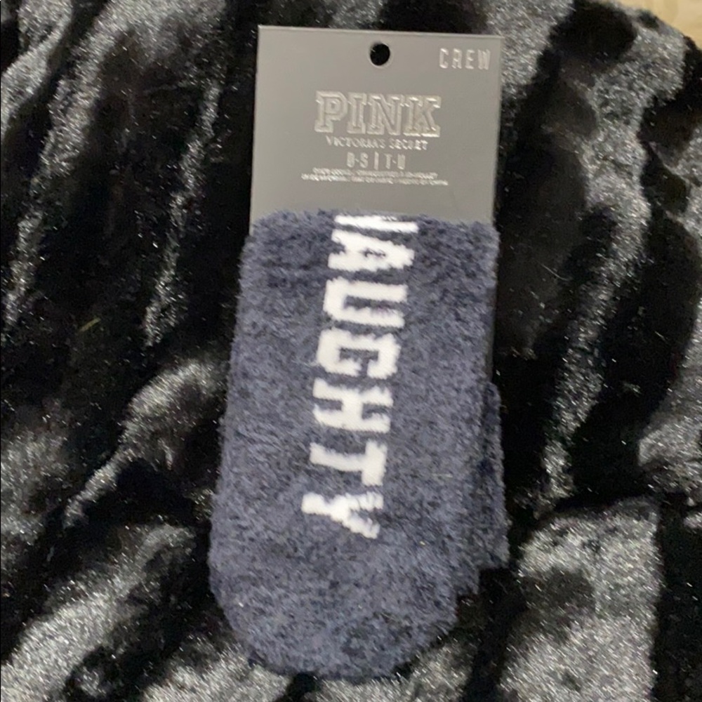 Pink crew socks